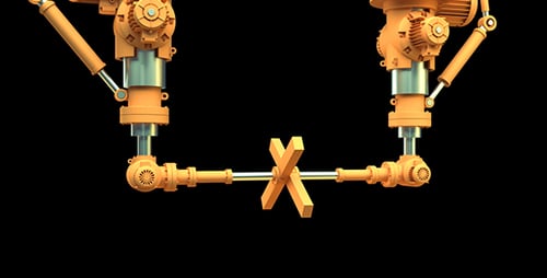 Robotic Arms Assembly and Green Screen Reveal