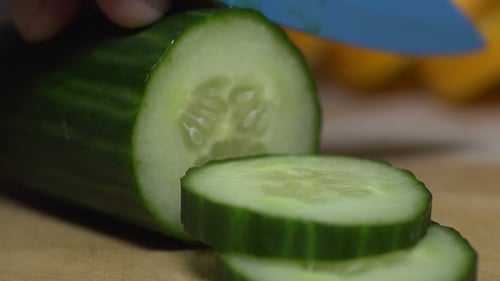 Slicing A Cucumber