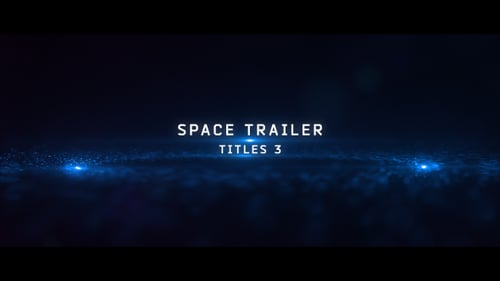 Dynamic Sci-Fi Trailer Titles with Particle Glow Effects