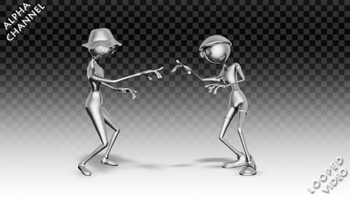 Silver Man and Woman - Dance Rock-n-Roll Pack