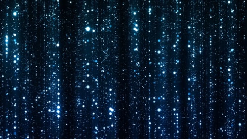 Sparkling Blue Particles Falling Seamless Loop Background