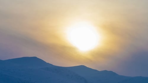 Perfect Mountain Landscape. Dawn