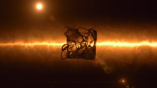 Energetic Particle Swirl Logo Reveal