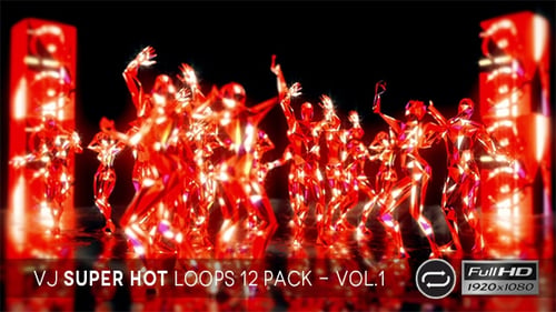 VJ Super Hot Loops Vol.1 - Paquete de 12