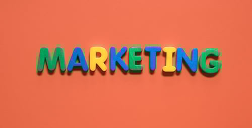 Hands Assemble and Disassemble Word Marketing