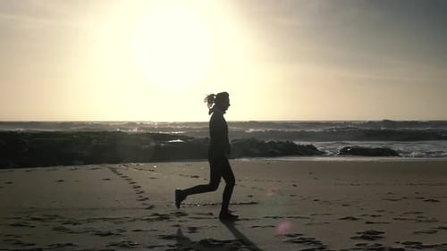 Running on the Beach