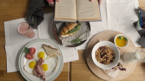 Healthy Breakfast In Cafe