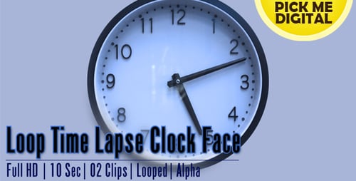 Loop Zeitraffer Ziffernblatt