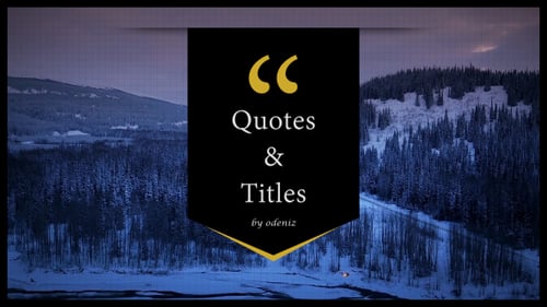 Quotes and Titles