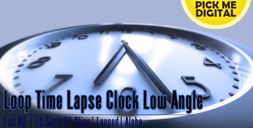 Loop Time Lapse Clock Low Angle