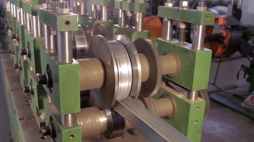 Industrial Machine Forming Metal in Factory