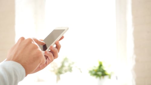 Man Using Smart Phone