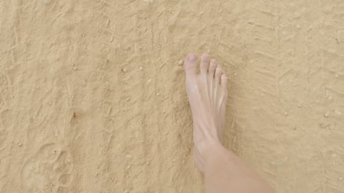 Barefoot Walking on Sand