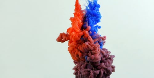 Encre de peinture colorée abstraite 1