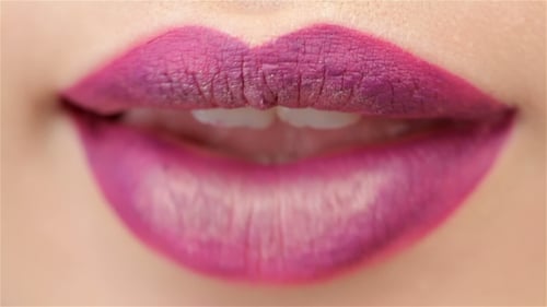 Woman Bites Her Lip