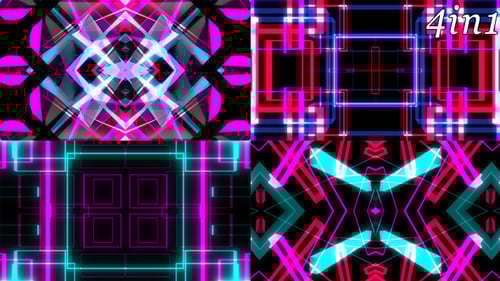 Techno Line - VJ Loop Pack 4in1