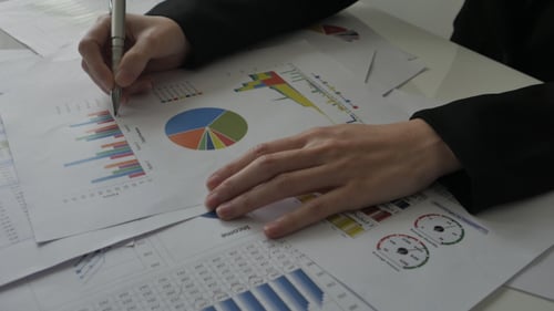 Working On Papers In Office