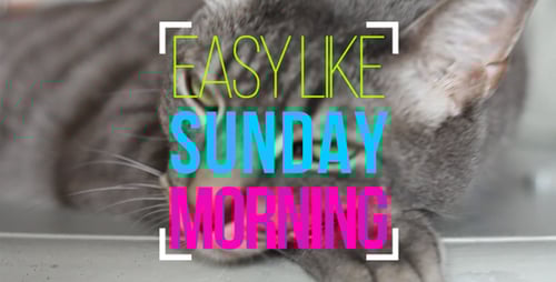 Flat Title Animation