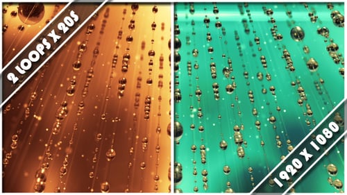 Elegant Shimmering Beads Particle Background Loop