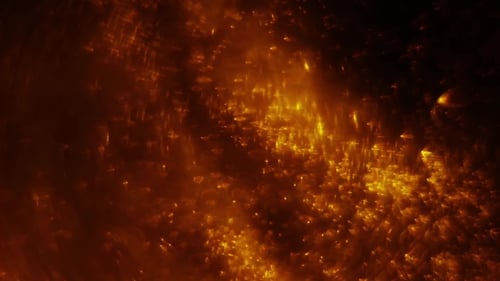 Orange Particles Background