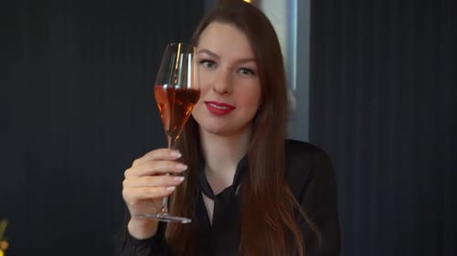 Young Woman in a Restaurant