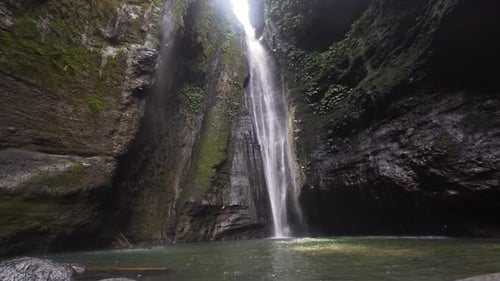 Beautiful Tropical Waterfall. Bali, Indonesia