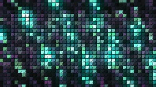 Shimmering Pixel Grid Motion Background Loop