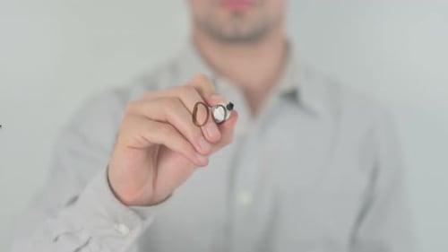Writing Down Payment on Glass Whiteboard