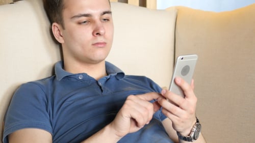 Typing on Mobile Phone