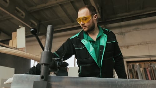Worker At a Wood Workshop