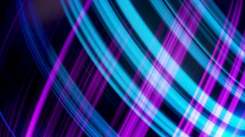 Abstract Futuristic Neon Light Lines Motion Background
