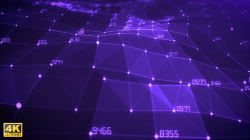 Light Grid Digital Tech Background