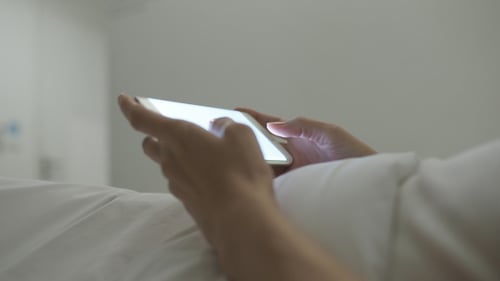 Playing Game On Smartphone