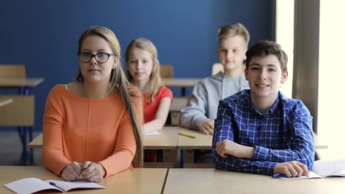Students Showing Thumbs Up On Lesson At School 25