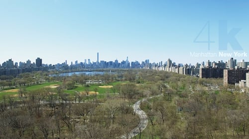 Over the Manhattan Park in New York