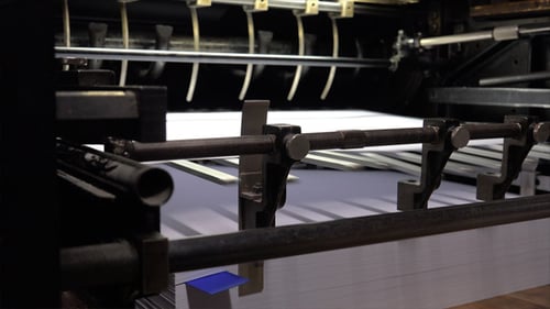 Printing Press Automating Paper in Manufacturing