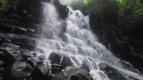 Beautiful Tropical Waterfall. Bali,Indonesia.