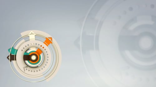 Geometric Abstract Circles and Arrows Technology Opener