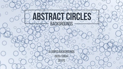 Abstract Geometric Circles Looping Background Animation