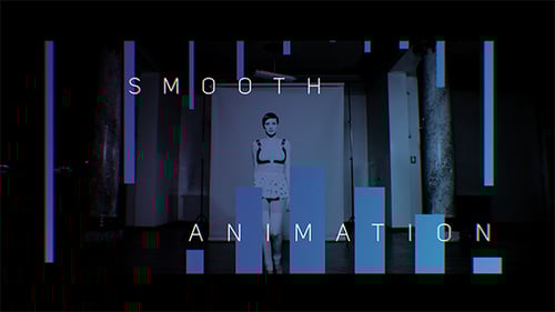 Dynamic Glitch Opener with Modern Geometric Titles and Transitions