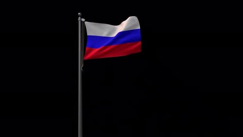 Bandera rusa con Alpha 4K