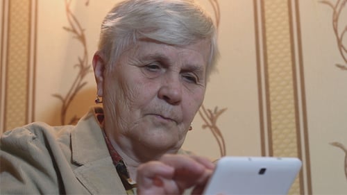 Mature Women Using Tablet