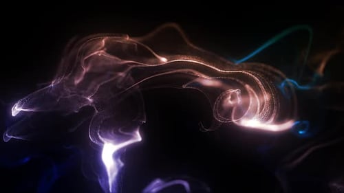 Abstract Flowing Particle Stream Digital Background