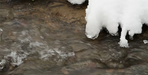 Winter Stream With Sound