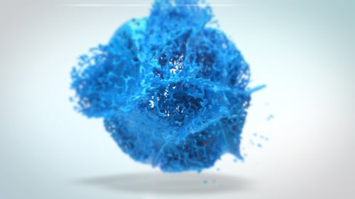 Dynamic Liquid Paint Splash Logo Reveal Intro