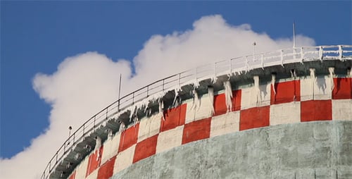 Power Station Against the Blue Sky