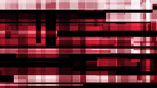 Digital Glitch Transition with Red and Black Abstract Elements