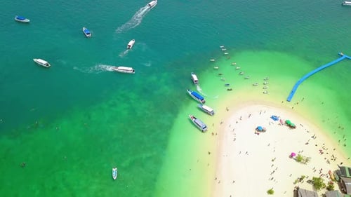 Aerial view of beach at Koh Khai, Andaman sea in Phuket island.Thailand