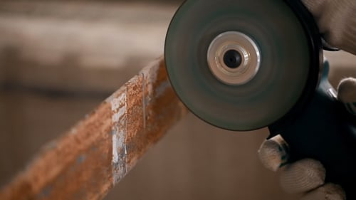 Sawing Metal With An Angle Grinder