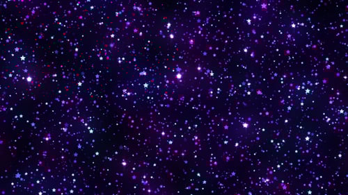 Vibrant Sparkling Stars Animated Background